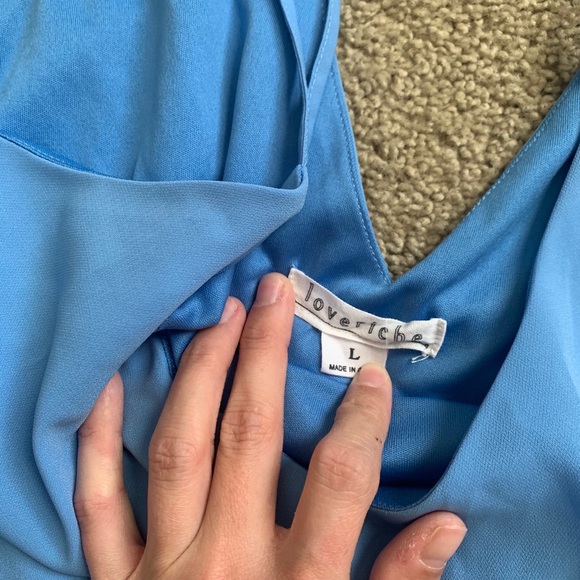 Powder Blue Shift Dress - Picture 2 of 3